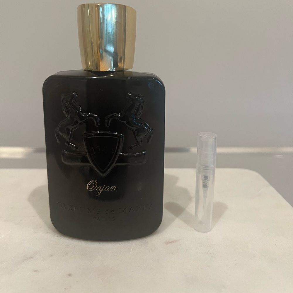 Oajan by Parfums de Marly 3ml sample in refillable travel atomizer